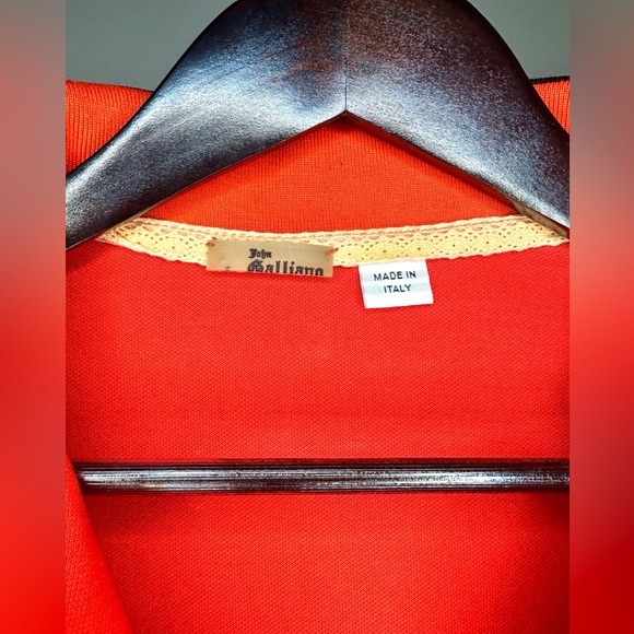 John Galliano Cross Necklace, Pistol & Shirtless Printed Polo Small - Picture 3 of 4